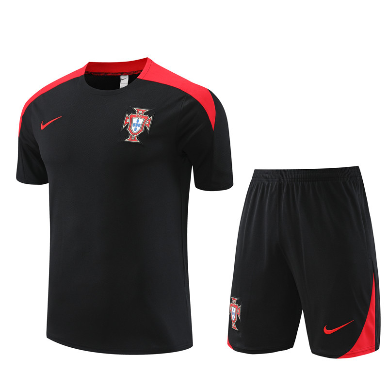 AAA Quality Portugal 23/24 Black/Red Training Kit Jerseys